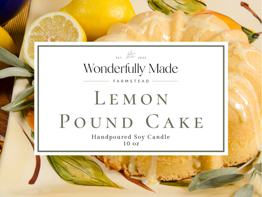 Lemon Pound Cake - 10oz Soy Candle