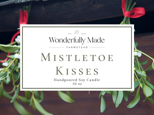 Mistletoe Kisses - 10oz Soy Candle