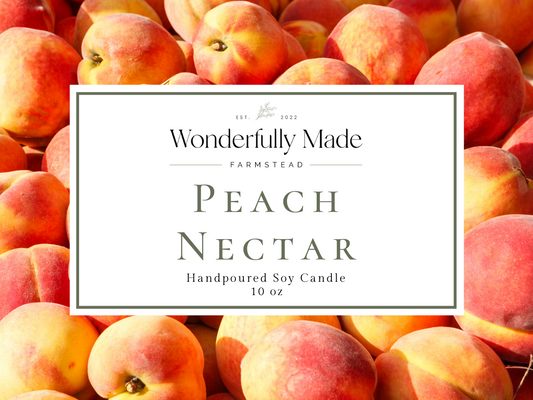 Peach Nectar - 10oz Soy Candle