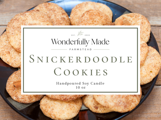 Snickerdoodle Cookies - 10oz Soy Candle