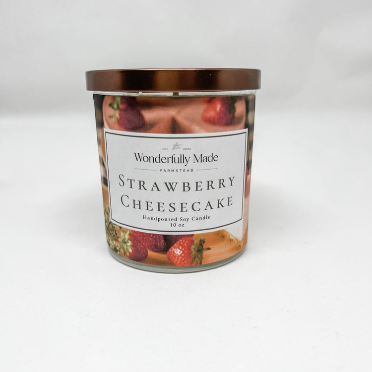 Strawberry Cheesecake - 10oz Soy Candle