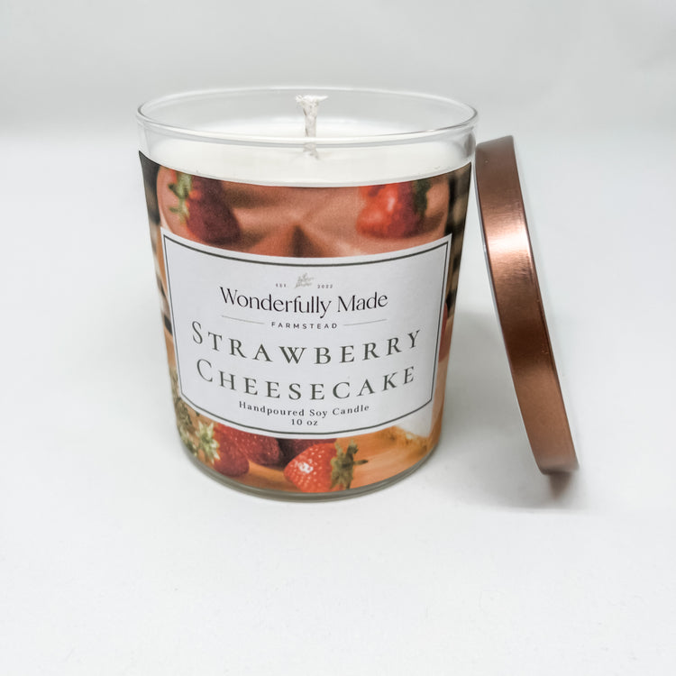 Strawberry Cheesecake - 10oz Soy Candle